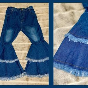 Girls Denim Bell Bottoms